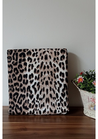 Ütü Masası Kılıfı Büyük Boy İpli Stoperli Keçeli Kılıfı Örtüsü Bezi 55x140cm Leopar Karışık/Çok Renkli