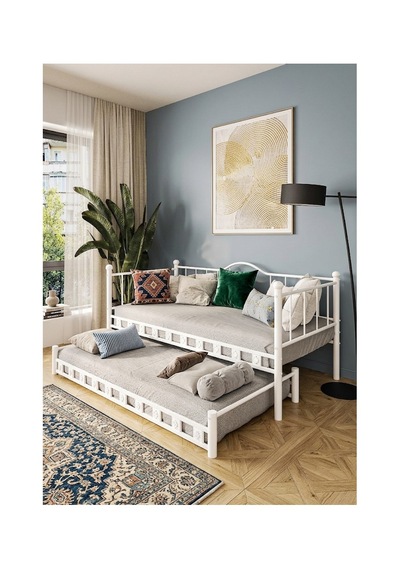 Missidea Kamelya Daybed Yavrulu Beyaz Karyola 90x200 Cm 90 x 200 Missidea Kamelya Daybed Yavrulu Beyaz Karyola 90x200 Cm 90 x 200
