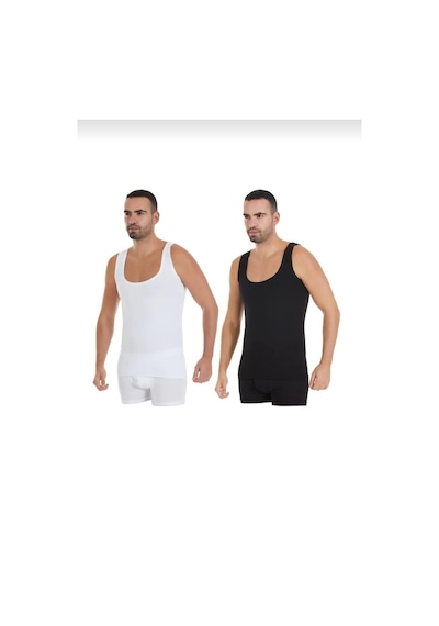 Yıldız 330-331 Erkek Modal Derin Yaka Çok Renkli Atlet 2 Adet 001