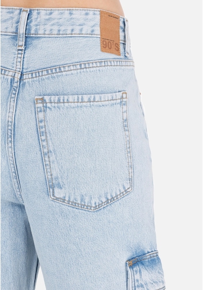 Colin's Colins Cargo Fit Yüksel Bel Daralan Paça Kadın Mavi Jean Pantolon Cl1069983 Q1.v1 Dn00214 Denim