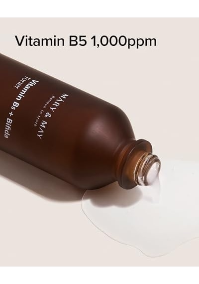 Mary&may Kuru Ciltler Için Yoğun Nemlendirme Sağlayan Besleyici Ve Onarıcı Tonik Vitamine B5 + Bifida Toner 120ml