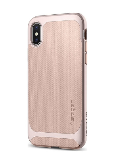 Spigen Apple Uyumlu iPhone X İle Kılıf Neo Hybrid Pale Dogwood