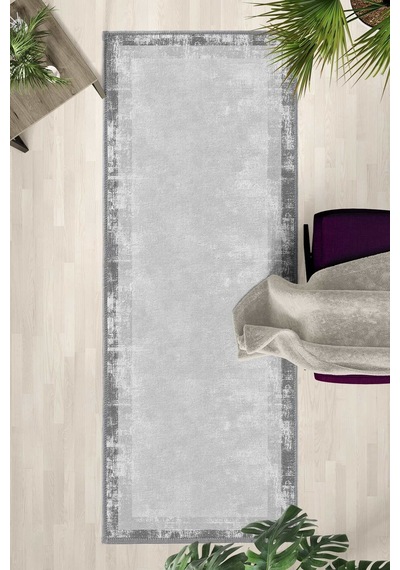Yıkanabilir Yolluk 104 Açık Gri