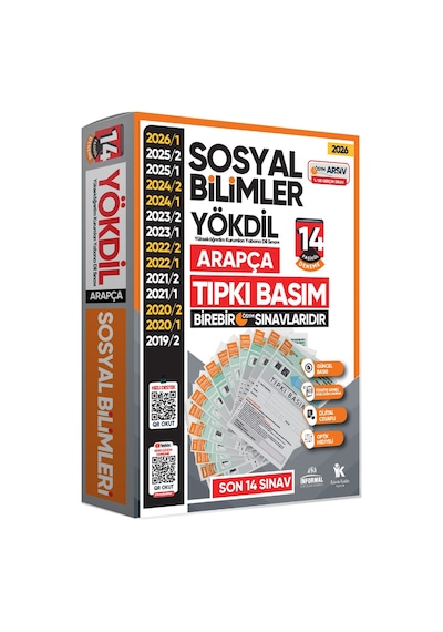 2026 YÖKDİL Arapça SOSYAL BİLİMLER ÖSYM Çıkmış Soru Tıpkı Basım 14lü Deneme Paketi Türkiye Geneli