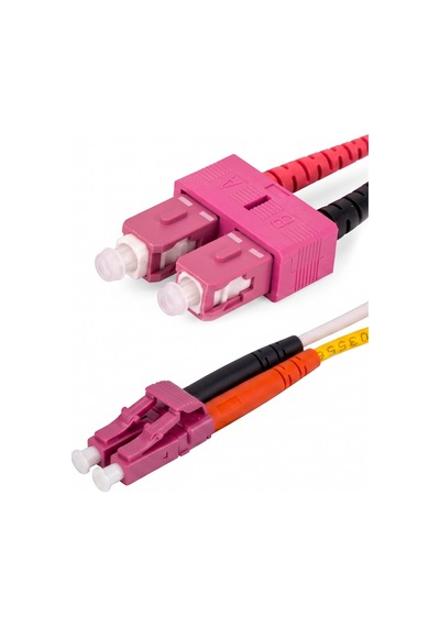 Alfafonet Sc/pc-lc/pc Multimode Om4 Dupleks 5 Metre Fiber Patch Cord