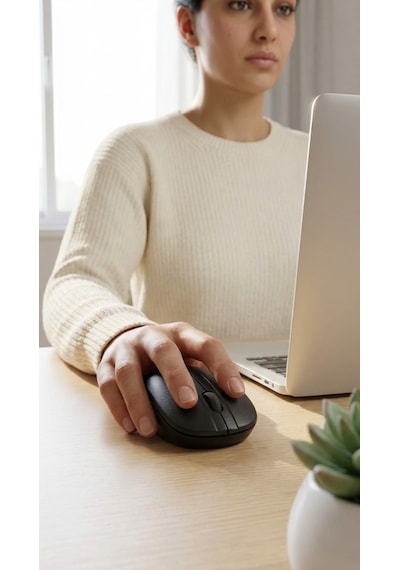Kablosuz Optik Mouse 2.4ghz Siyah Laptop Bilgisayar Faresi Ev Ofis Uyumlu Tak Çalıştır Mause - Kablosuz Optik Mouse 2.4ghz Siyah Laptop Bilgisayar Faresi Ev Ofis Uyumlu Tak Çalıştır Mause -