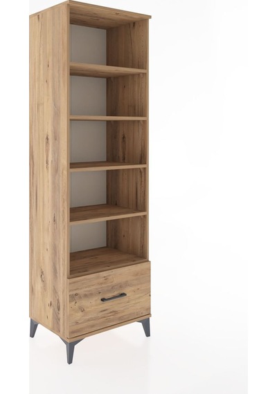 Hyperion Dolap 5 Raflı Tek Çekmeceli 60x44x195 Çam-çam Atlas Çam