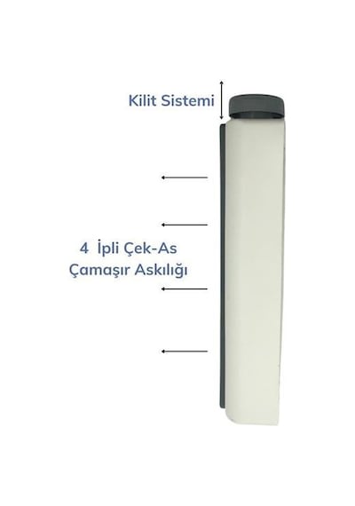 Pratik Portatif Yeni Nesil Çek As Kolay Askılık 4 İpli Askılık Diğer