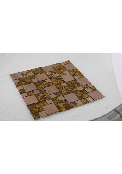 Mk04 Granitto Bronz Bakır Cam Mozaik