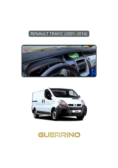 Renault Trafıc 2001-2014 Torpido Koruma Halısı Gri Kenar