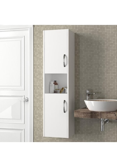 Dekorister 2 Kapaklı Asma Banyo Dolap Çok Renkli
