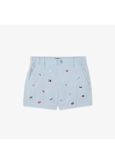 Tommy Hilfiger Allover Flag Çocuk Mavi Şort Kb0kb09483 Mavi