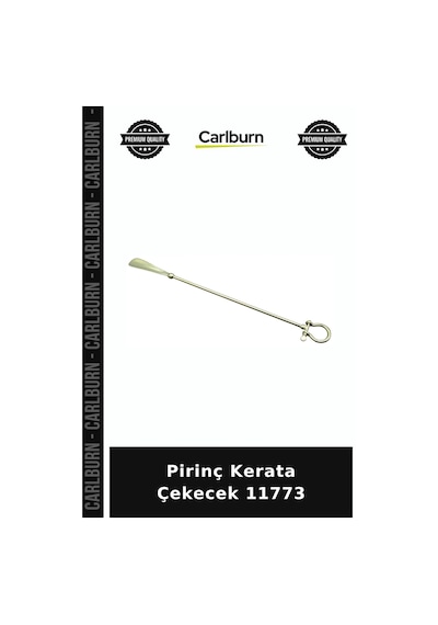 Carlburn Özel Üretim Ayakkabı Çekeceği Klasik Aksesuar Pirinç Kerata Çekecek 11773