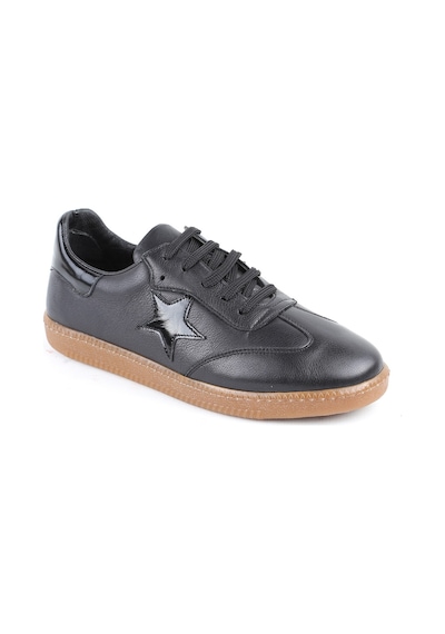 Libero L075.2325 Yıldız Detaylı Hakiki Deri Kadın Sneaker - Rugan Detaylı, Retro Tasarım Ve Doğal Kauçuk Tabanlı Casual Ayakkabı Siyah Libero L075.2325 Yıldız Detaylı Hakiki Deri Kadın Sneaker - Rugan Detaylı, Retro Tasarım Ve Doğal Kauçuk Tabanlı Casual Ayakkabı Siyah