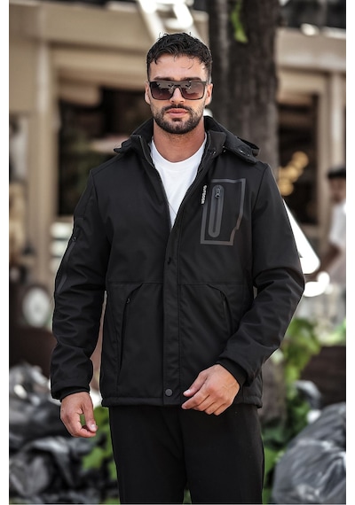 Outdoor Su,soğuk,rüzgar Geçirmez Içi Elyaf Dolgulu Softshell Erkek Montu Siyah Outdoor Su,soğuk,rüzgar Geçirmez Içi Elyaf Dolgulu Softshell Erkek Montu Siyah
