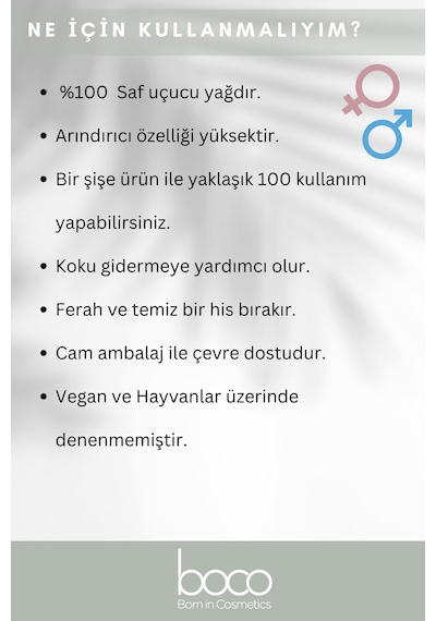 Boco Born In Cosmetics Nioli Buhurdanlık Uçucu Yağı 5 ML