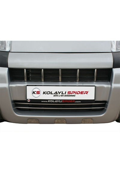 Peugeot Bipper Ön Tampon Çıtası 7 Prç Krom 2008 ve Sonrası