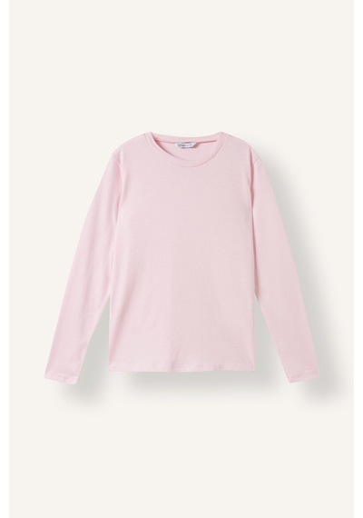 Defacto Regular Fıt Bisiklet Yaka Basic Uzun Kollu Tişört Kız Çocuk G0860a826aupn343 Pembe-pn343