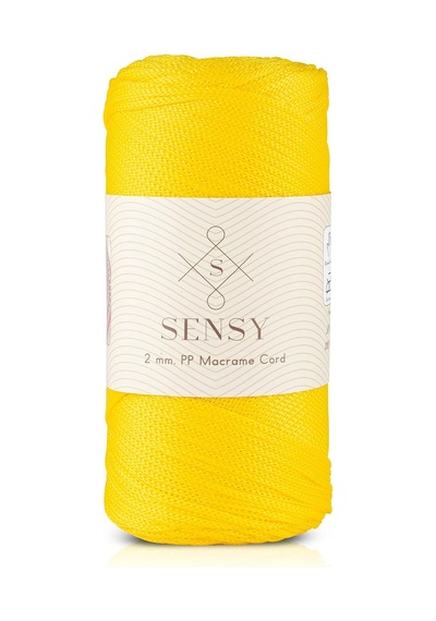 Tr 2 Mm - 200 Gr Polyester Makrome Ipi Siyah 230 M Polyester Makrome Ip Supla Ip Ve Çanta Ipliği Sarı Genel