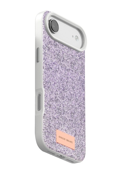 Apple Uyumlu iPhone 17 Air Bright Simli Kapak Lila/