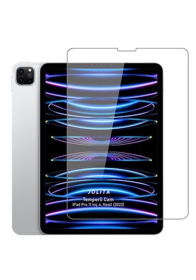 Apple Uyumlu iPad Pro 11 İnç M2 Temperli Ekran Koruyucu Kırılmaz Cam 4. Nesil