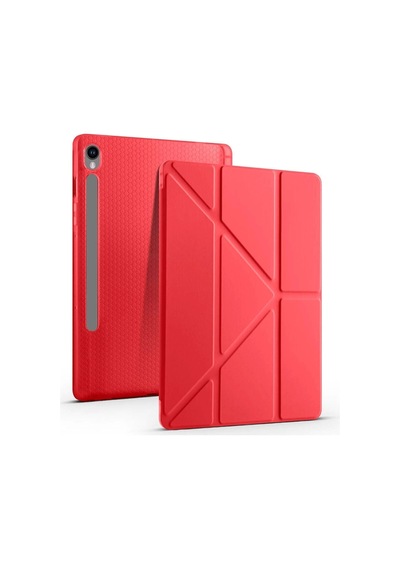 Galaxy Uyumlu Tab S9 Kılıf Zore Tri Folding Kalem Bölmeli Standlı Kılıf