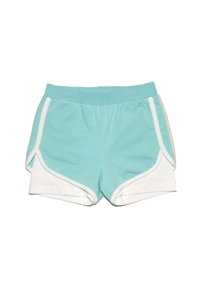 Lovetti Mint-Ekru Kız Çocuk 2 Iplik Ikili Şort 7848W078 Mint - Ekru