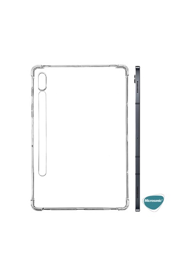 Microsonic Samsung Uyumlu Galaxy Tab S7 Plus T970 Kılıf Shock Absorbing