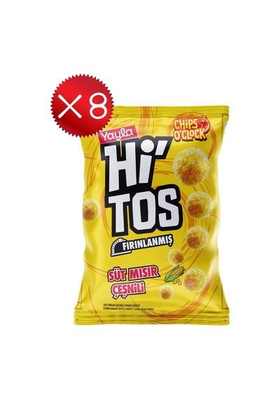 Yayla Hi'tos Süt Mısır Çeşnili Mısır Çerezi 100 G X8