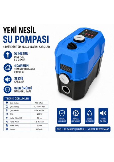 Butools Yeni Nesil Su Pompası 52 Metre