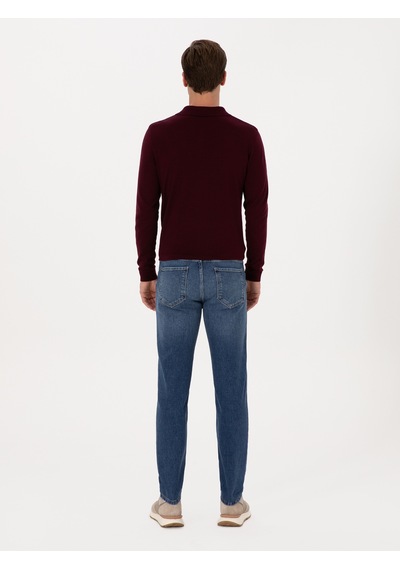 Cacharel Açık Mavi Slim Fit Pamuk Karışımlı Jean Pantolon