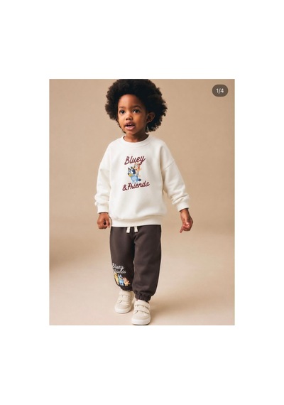 Luccokids Bluey Cocuk Takım Beyaz Beyaz