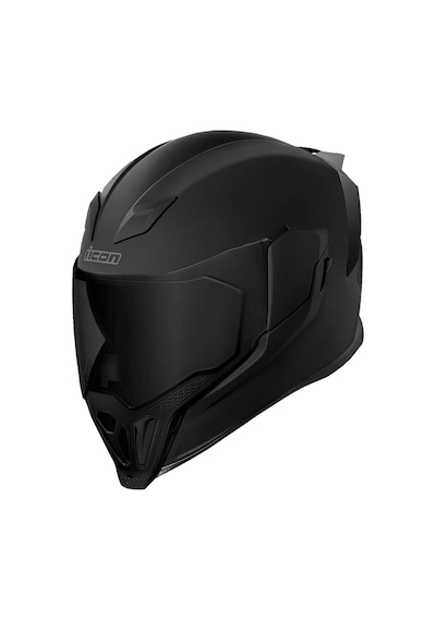 Icon Airflite Dark Kapalı Motosiklet Kaskı Mat Siyah