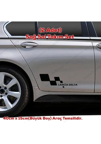 Delta Kapı Altı Sticker Lancia Delta Sticker Lancia Oto Sticker