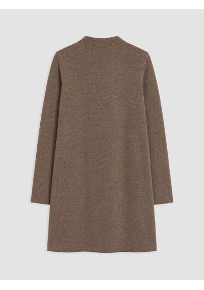 Lcw Comfort Kahverengi Bisiklet Yaka Elbise