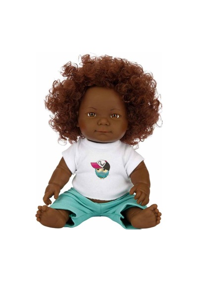 Kıvırcık Esmer Dada Bebek 35 Cm