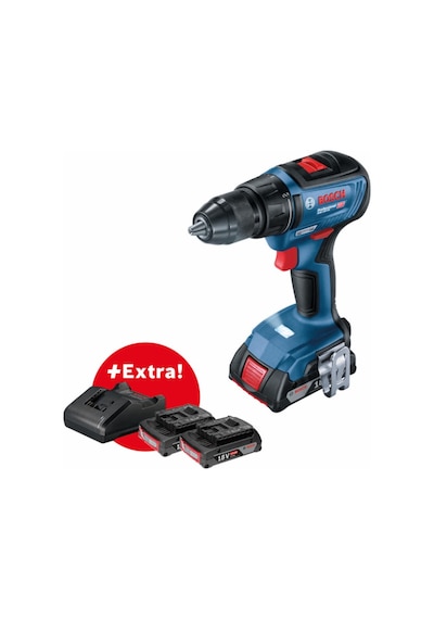 Bosch Professional GSR 18V-50 3 x 2.0 Ah Akülü Delme-Vidalama Makinesi - 06019H5005