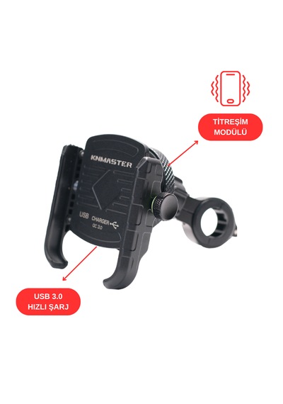 Knmaster Tt-650wu Titreşim Engelleyici Usb Li Tüm Motosikletlere