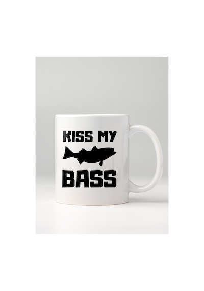 Balık Tutkunlarına Özel Kiss My Bass Esprili Beyaz Kupa Bardak - 330 Ml Çok Renkli - 876200342 Çok Renkli - 876200342 Çok Renkli