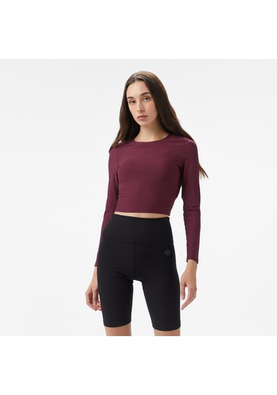 Energetics Olene Ls Kadın Bordo Antrenman T-shirt 433130 KIrmızı