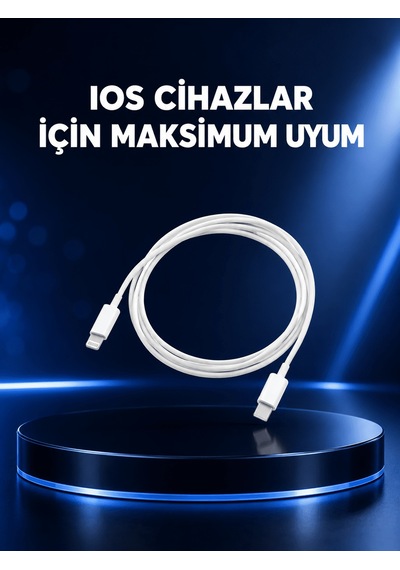 Shnstore 30w Type-c Lightning Hızlı Şarj Kablosu 1.2m iPhone Uyumlu Shntknd0720 Elektronik Elektronik Xml Şarj Kablosu Xml