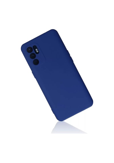 Newface Oppo Reno 6 Kılıf Nano İçi Kadife Silikon - Mavi