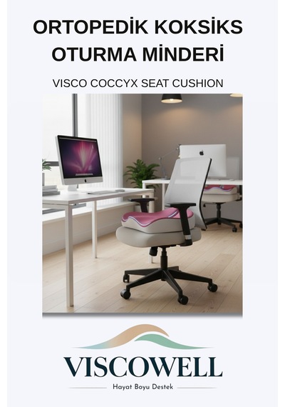 Visco Coccyx Oturma Minderi Ortopedik Koksiks Kuyruk Sokumu Visco Minderi Ev Araba Ofis İçin