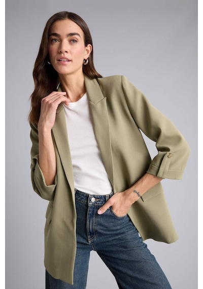 Defacto Oversıze Basıc Blazer Ceket C3215AX26SM Haki