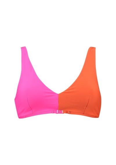 Puma Swım Kadın Colourblock Plunge Üst 938084 01 Kahverengi