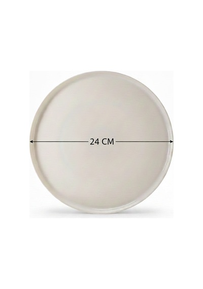 6'lı Toledo Servis Tabağı 24cm Krem Rinart