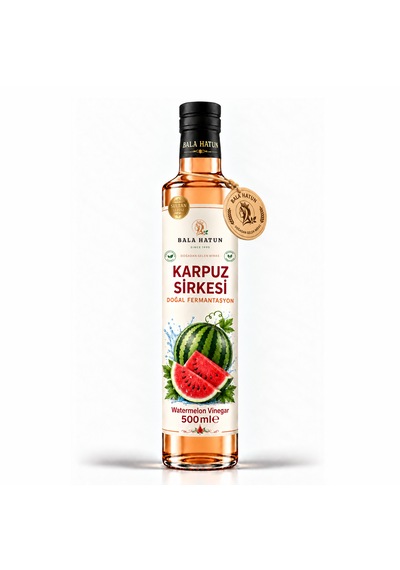 Bala Hatun Karpuz Sirkesi 500ml - Doğal Fermantasyon - Watermelon Vinegar