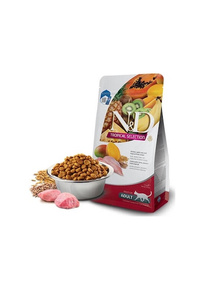 N&d Tropical Selection Tavuklu Ve Tropikal Meyveli Yetişkin Kedi Maması 1,5 Kg