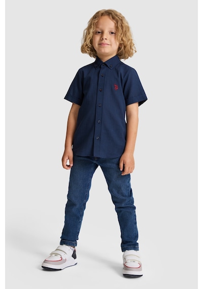 U.S. Polo Assn. Erkek Çocuk Mavi Pantolon Jean 50321487-dn0022 Mıd Blue