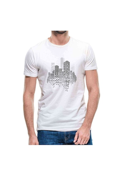 Silhouette Building Erkek Beyaz Tshirt (531020400)